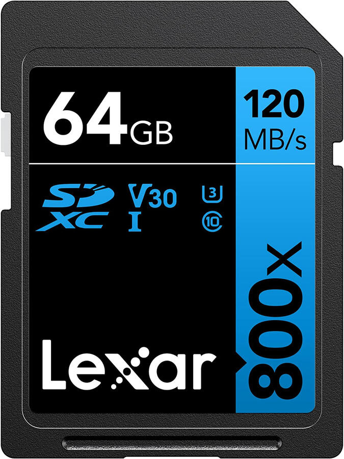Lexar High-Performance 800x SD Card 64GB